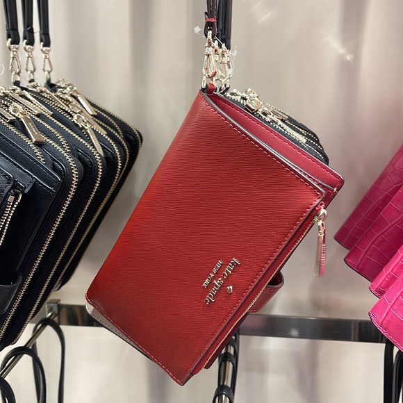 Kate Spade Staci Phone Wallet Wristlet 
Red Currant - Picture 3 of 16
